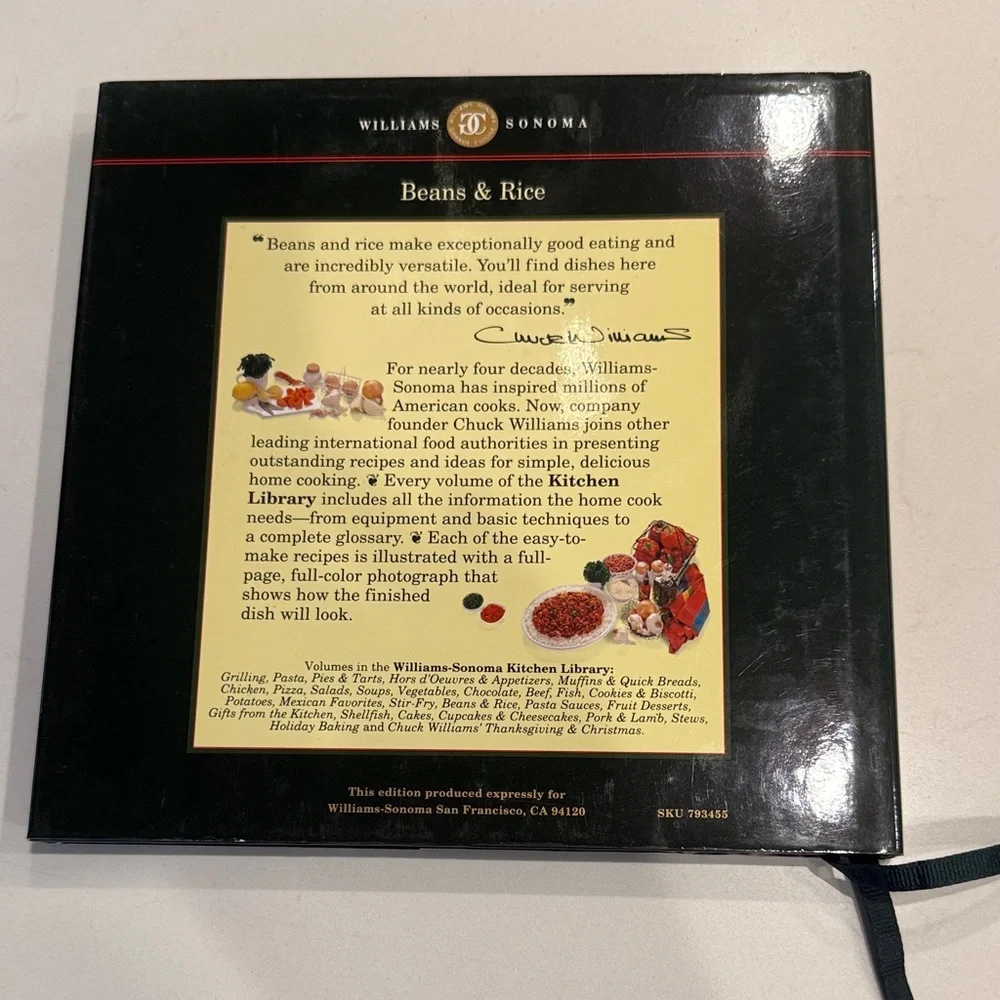 Williams Sonoma Kitchen Library: Beans & Rice Cookbook - Black Cover